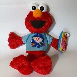 2010 Hasbro Sesame Street Talking Elmo Sleepy Time Plush Doll 12" Tested Working